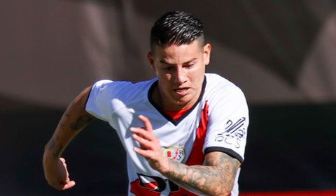 James Rodríguez con el Rayo Vallecano