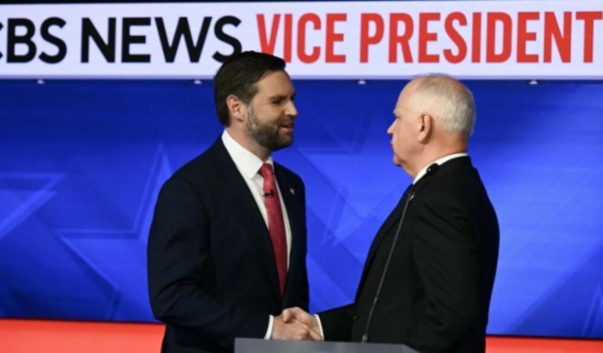J.D. Vance y Tim Walz