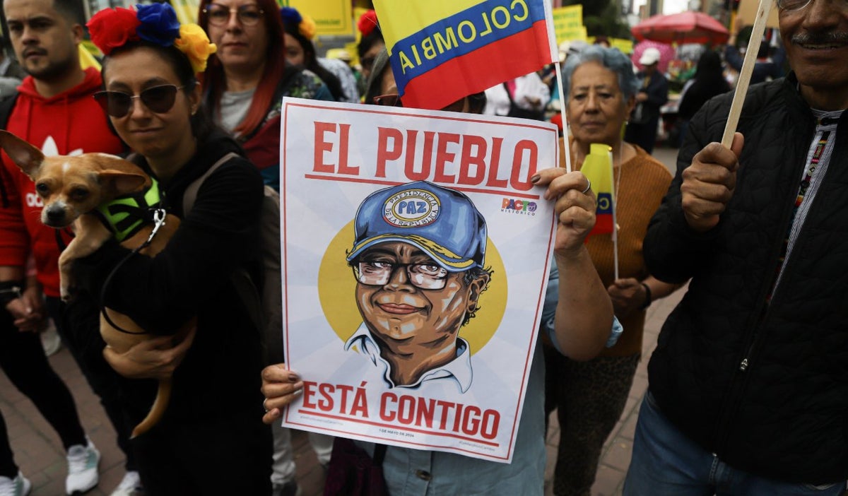 Marchas a favor de Petro