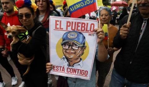 Marchas en apoyo a Petro