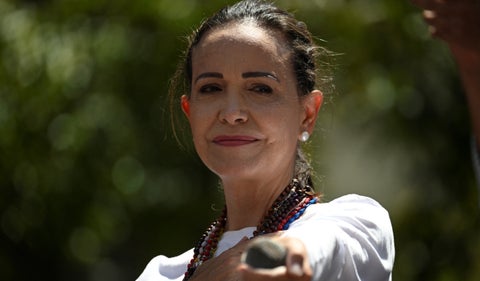 María Corina Machado: "La libertad de Venezuela es crucial para la paz en Colombia. No habrá paz sin libertad. Estamos unidos en esta causa".