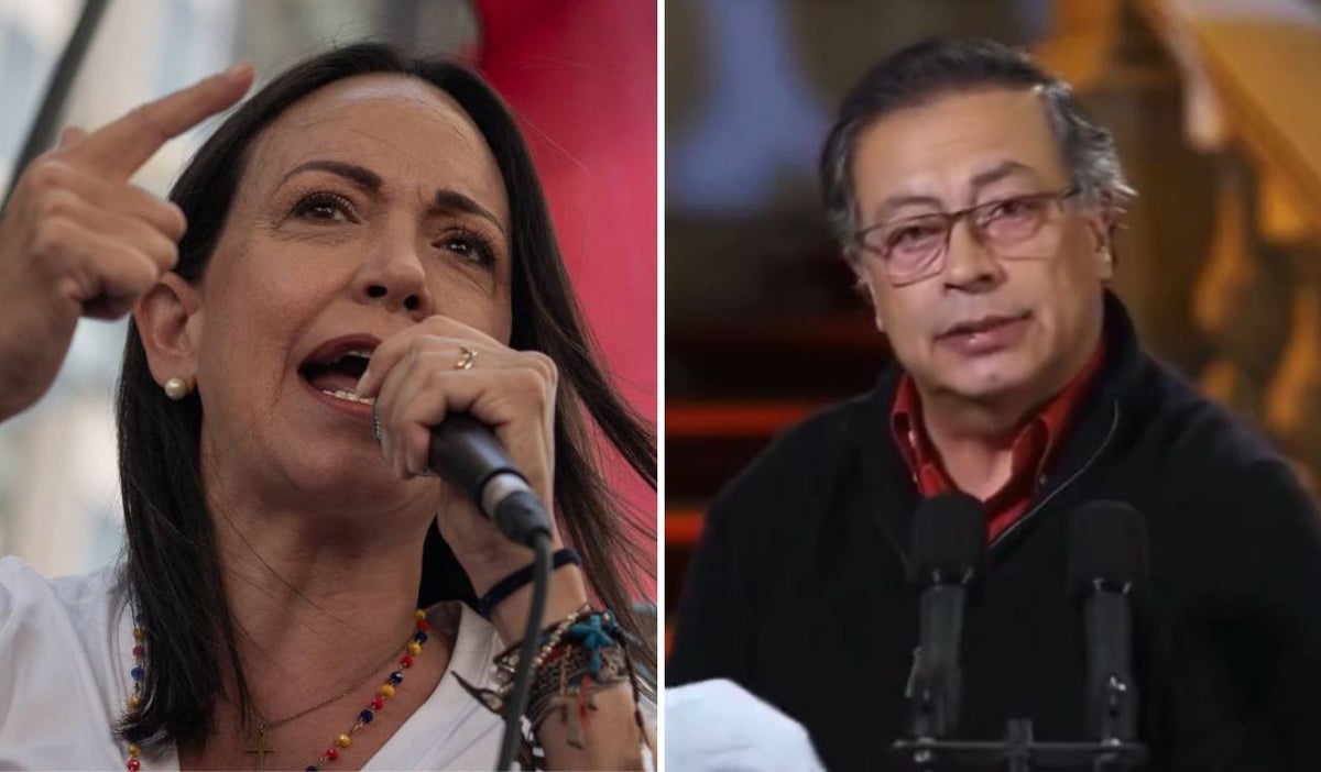 María Corina Machado y Gustavo Petro