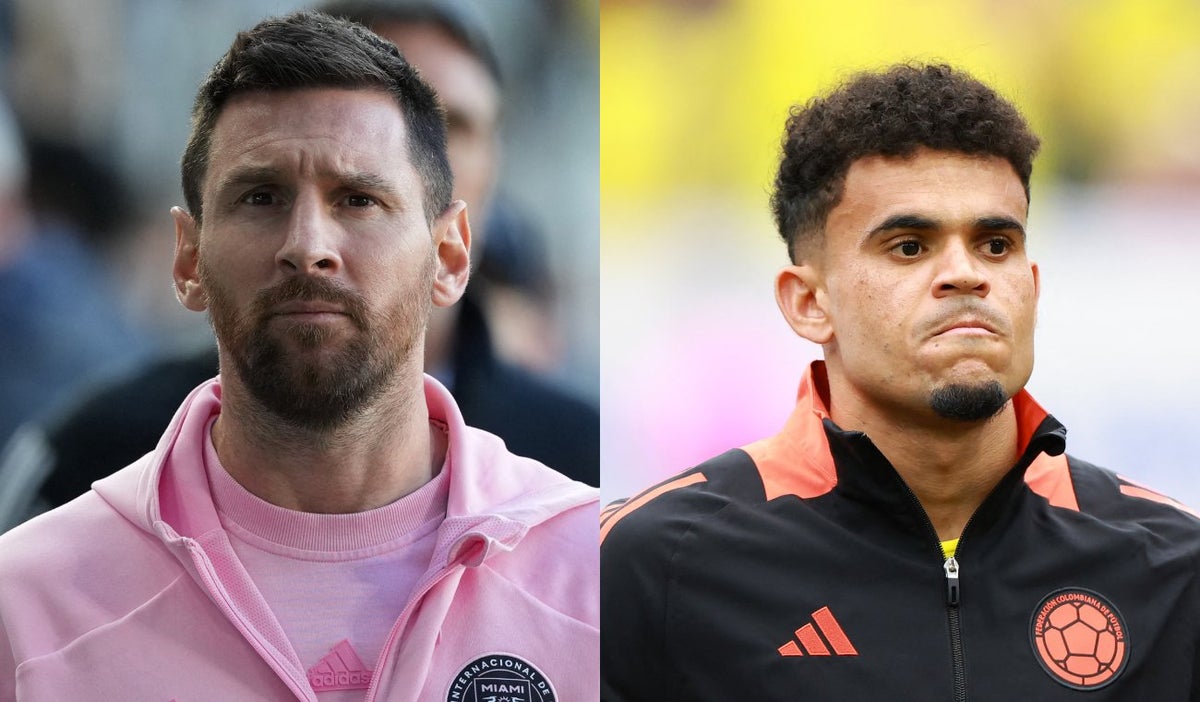Messi y Luis Díaz