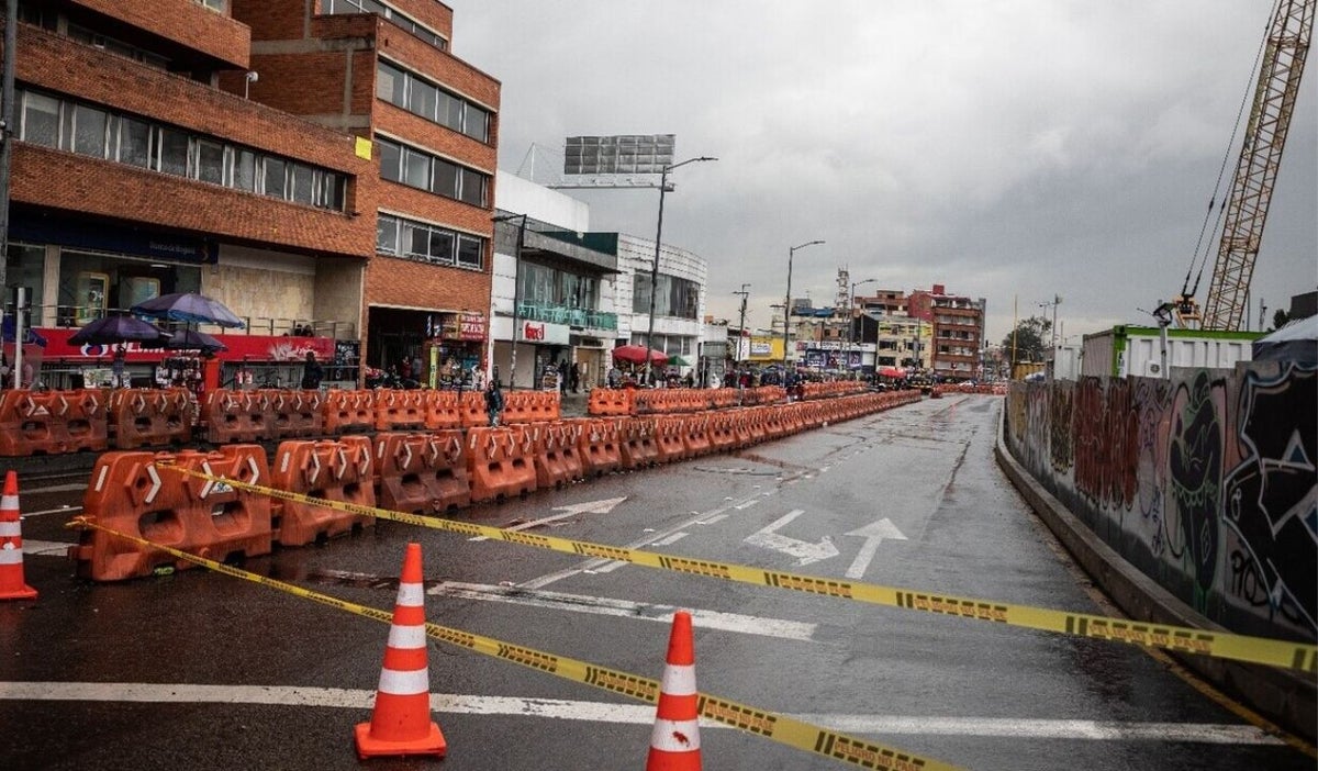 Metro de Bogotá por la Calle 72