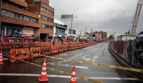 Metro de Bogotá por la Calle 72