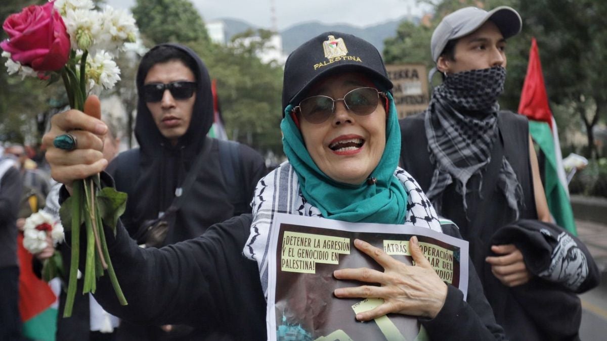 Manifestación y protesta por Palestina | Embalada de El Líbano | Bogotá | Octubre 2024