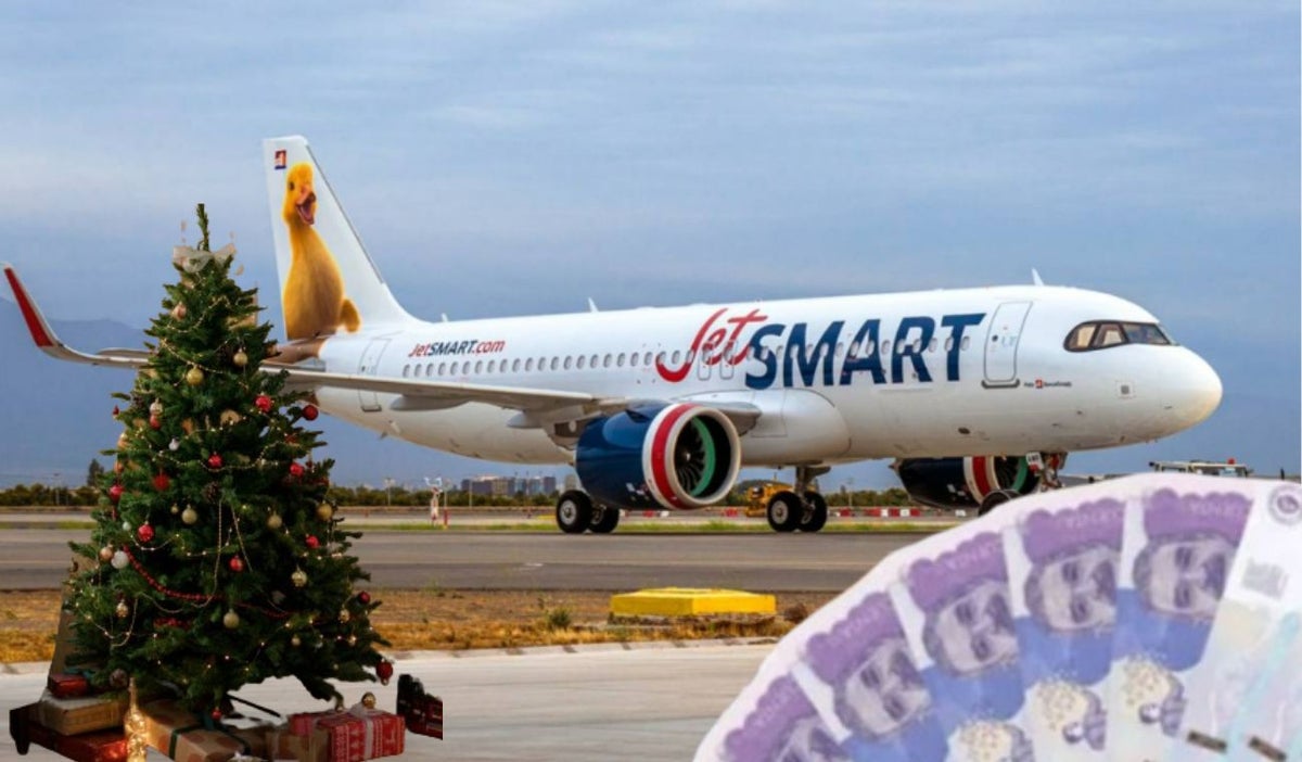 Avión de Jetsmart y billetes