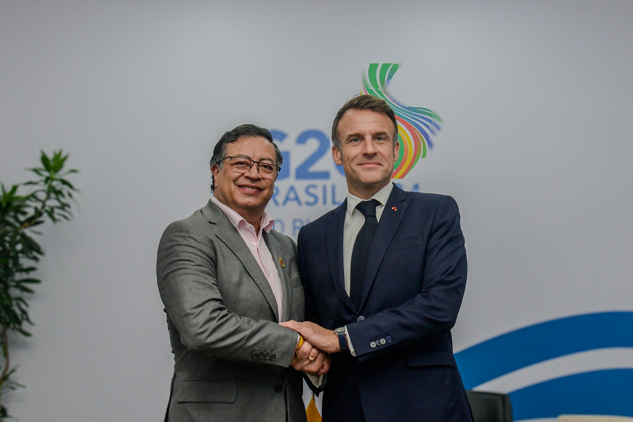 Presidente Gustavo Petro y Emmanuel Macron