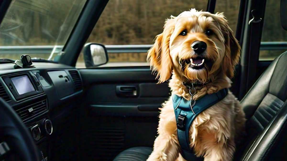 Perro viajando en carro