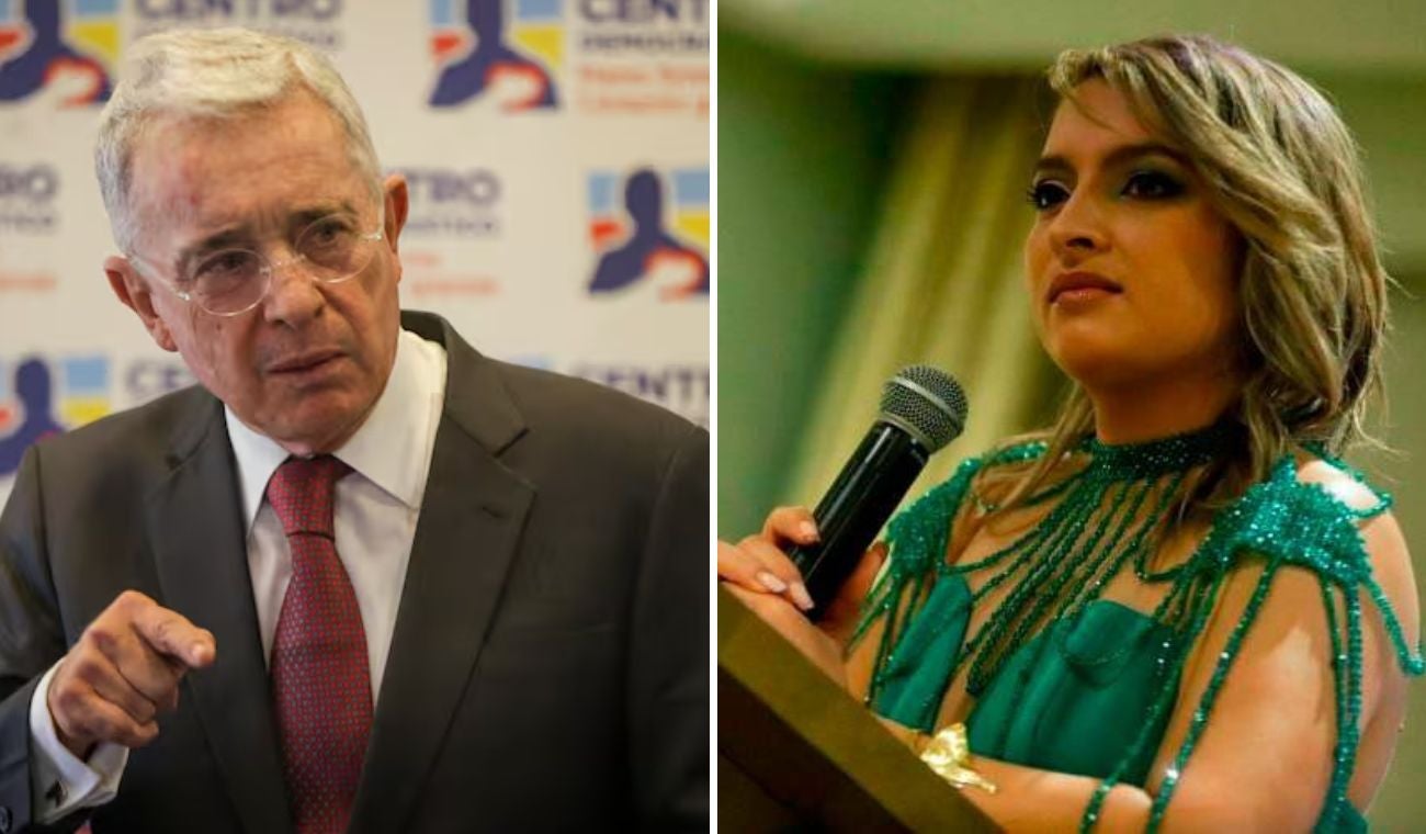 Álvaro Uribe y Andrea Petro