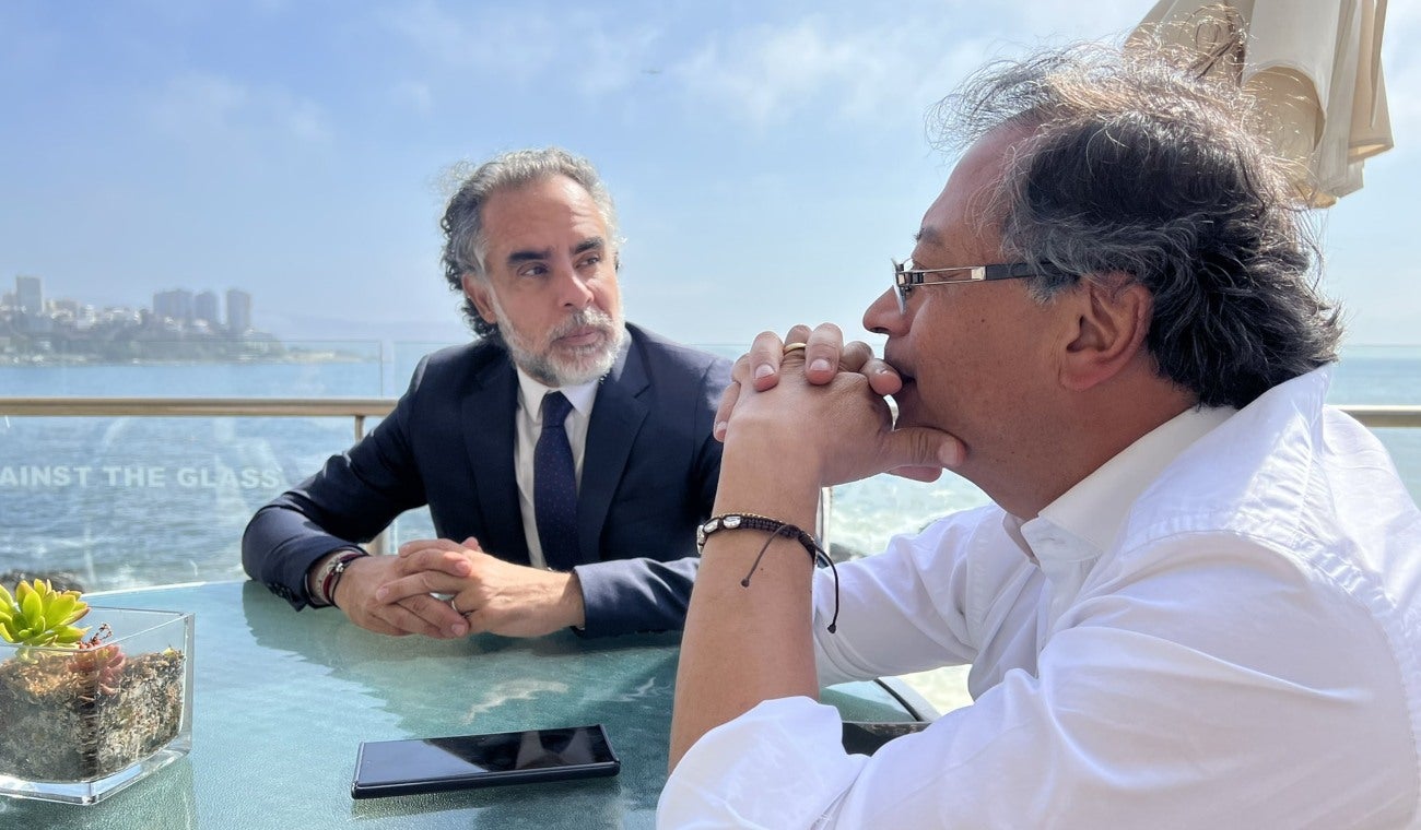 Armando Benedetti y Gustavo Petro