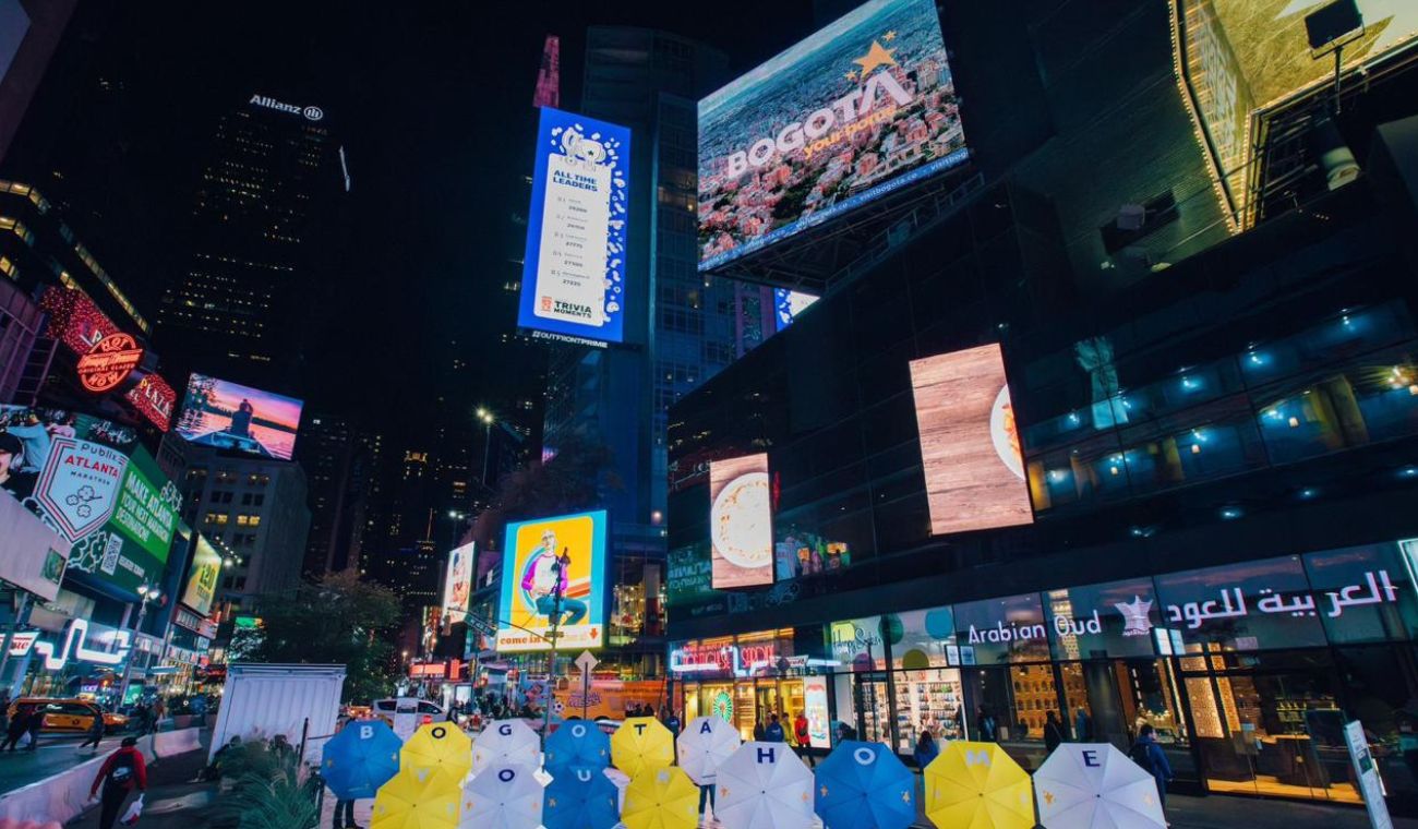 Bogotá conquista las pantallas de Times Square