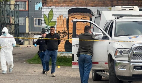 Escena del crimen del hijo del inspector general de la Policía Nacional