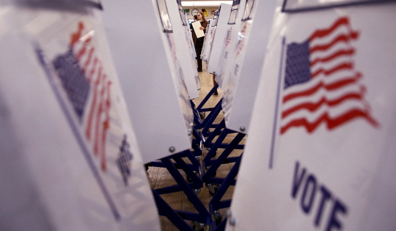 Punto de votación en Nueva York