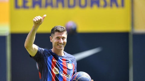 Robert Lewandowski, delantero del Barcelona