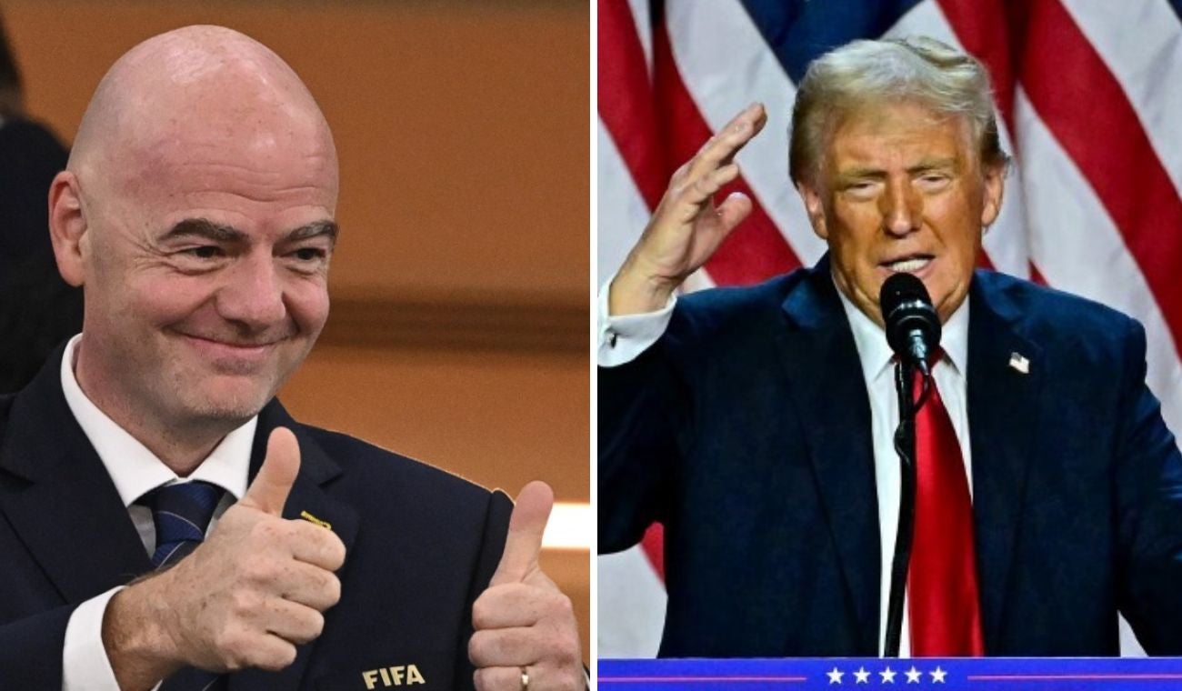 Gianni Infantino y Donald Trump