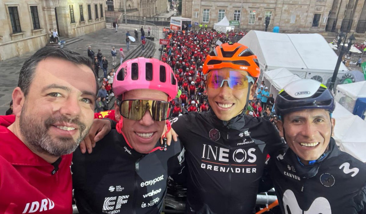 Éxito total en el Gran Fondo de Ciclismo en Bogotá con la presencia de estrellas como Egan Bernal y Nairo Quintana.
