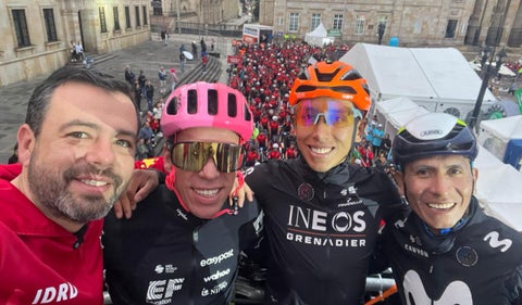 Éxito total en el Gran Fondo de Ciclismo en Bogotá con la presencia de estrellas como Egan Bernal y Nairo Quintana.