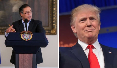 Gustavo Petro y Donald Trump