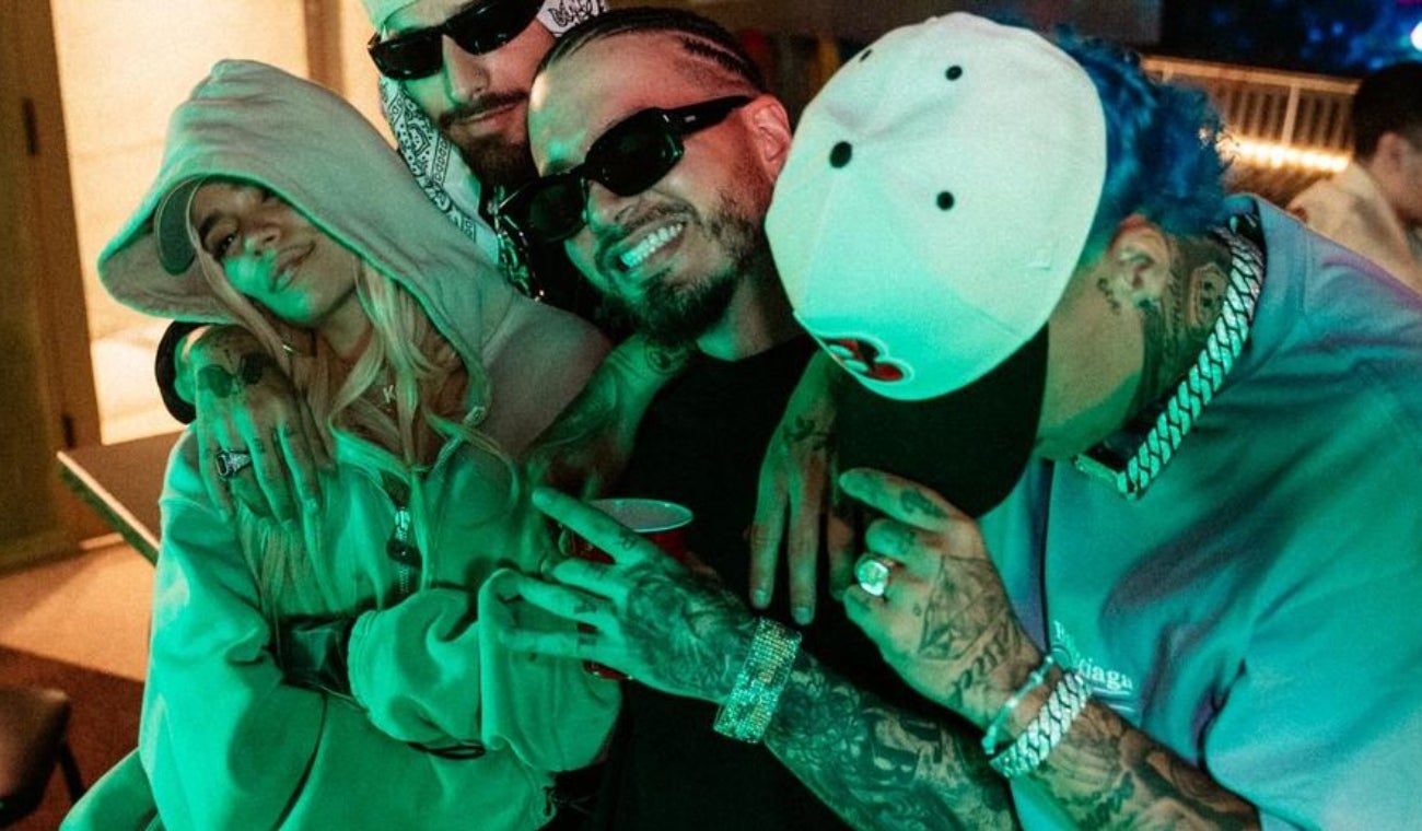 J Balvin, Karol G, Maluma, Blessd