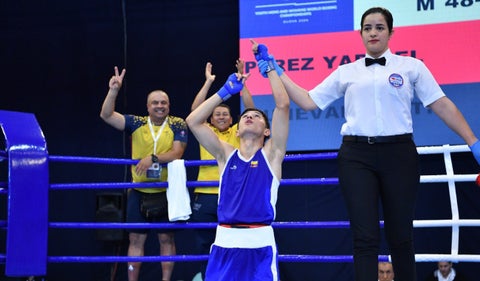 Colombia brilla en el Mundial juvenil de boxeo con Justin Munévar Moreno ganando la medalla de plata en la categoría de varones 48-51 kg.
