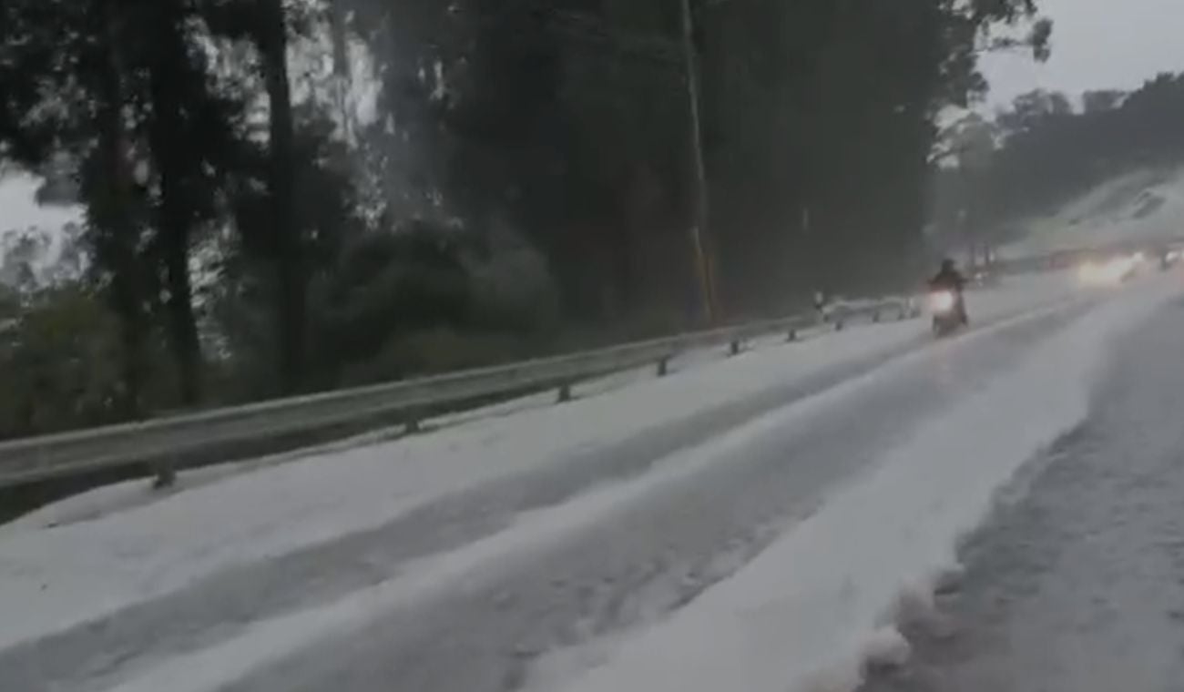 Granizada en la Calera Cundinamarca
