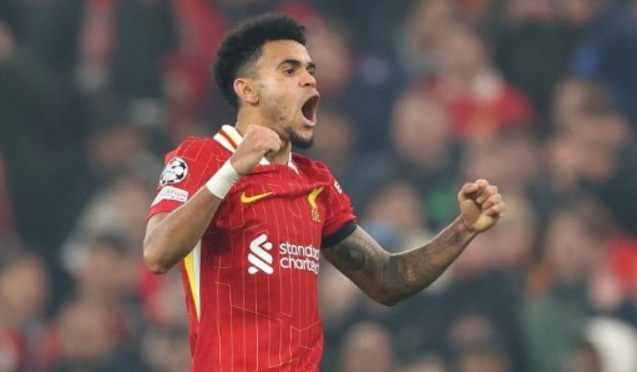 Luis Díaz con el Liverpool