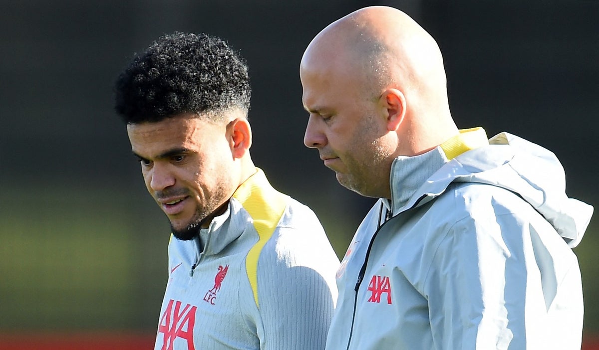 Luis Díaz y Arne Slot