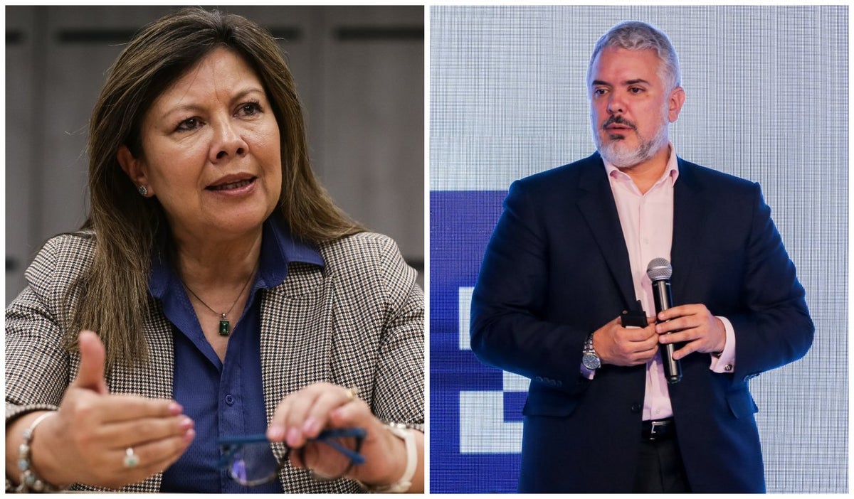 Luz Adriana Camargo e Iván Duque