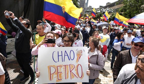 Protesta contra Gustavo Petro: Ciudadanos se movilizan este sábado en varias ciudades del país.