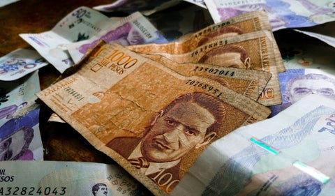 Pesos colombianos
