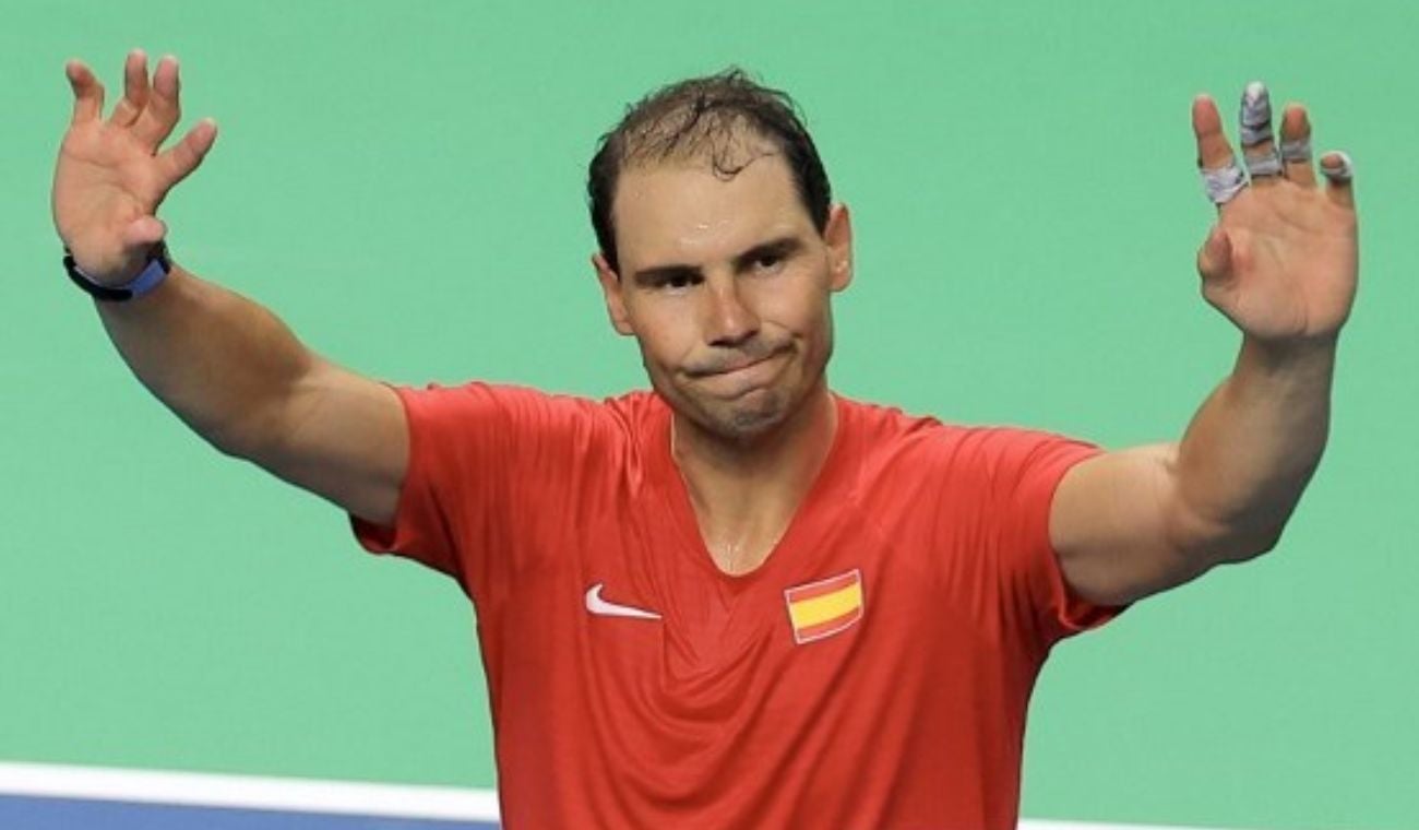 Rafael Nadal con España en la Copa Davis