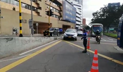 Plan piloto reversible en vía a La Calera suspendido por lluvias, no por quejas de tráfico
