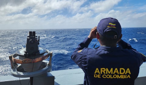 Guardacostas de la Armada Nacional en alerta por posible tormenta tropical en San Andrés y Providencia.