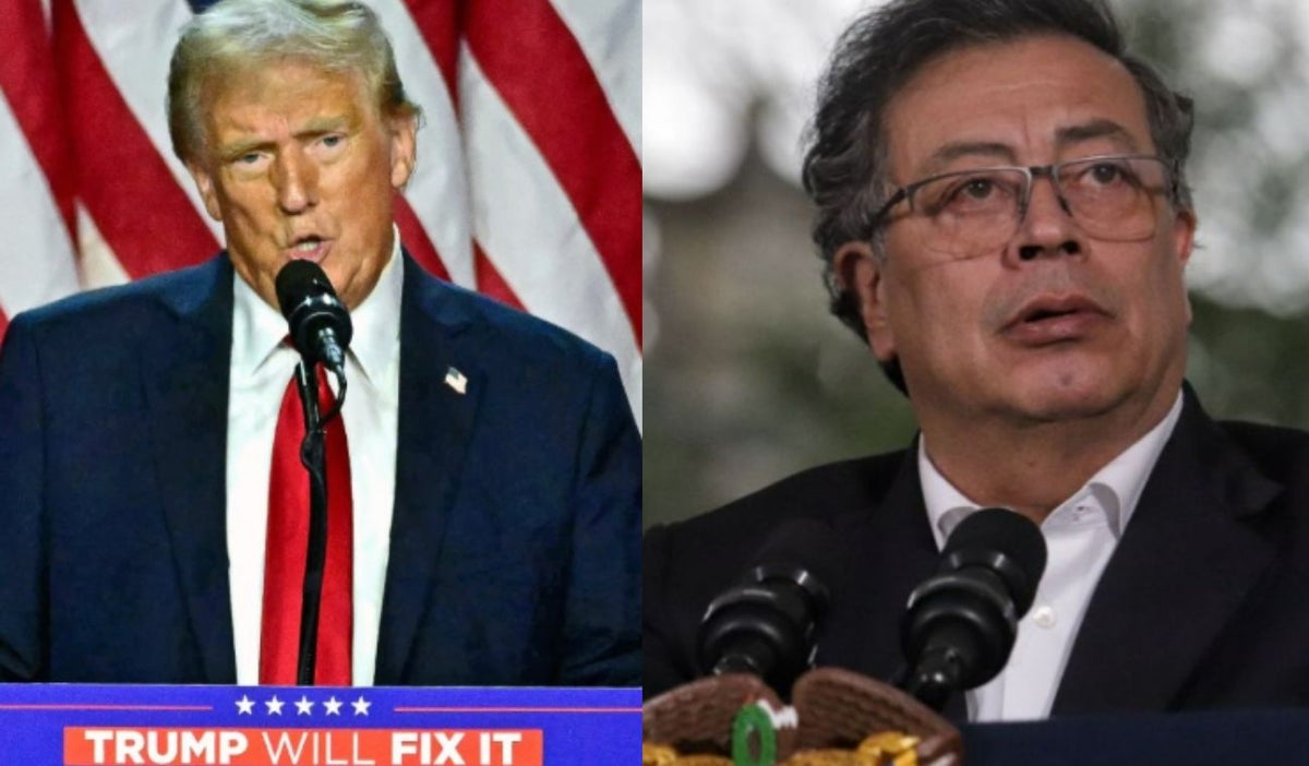 Trump y Gustavo Petro