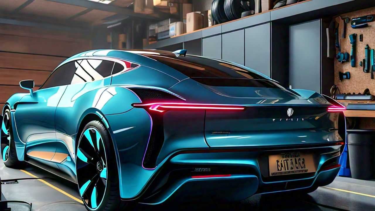 Carro eléctrico recargándose