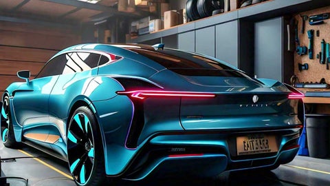 Carro eléctrico recargándose