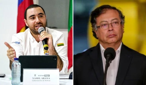 Yamil Arana y Gustavo Petro