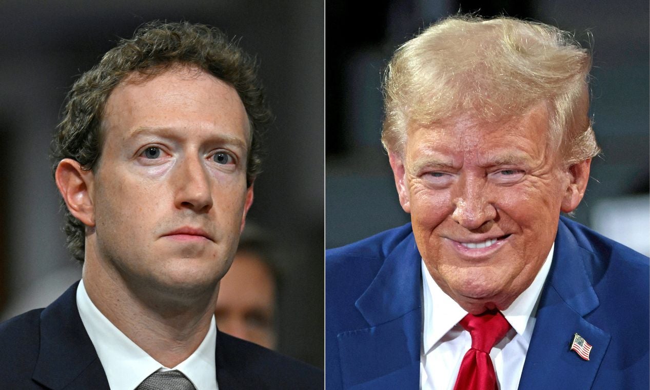 Mark Zuckerberg y Donald Trump