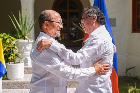 Presidentes de Colombia y Haití
