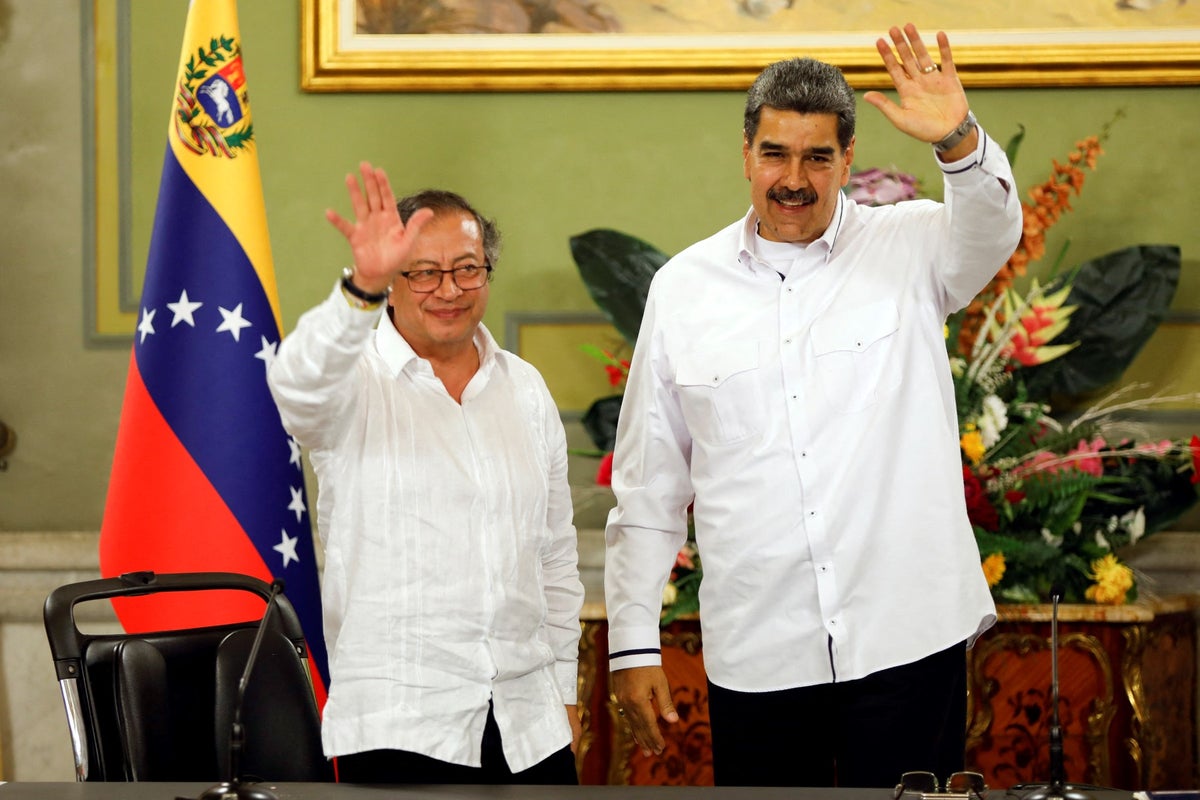 Gustavo Petro y Nicolás Maduro