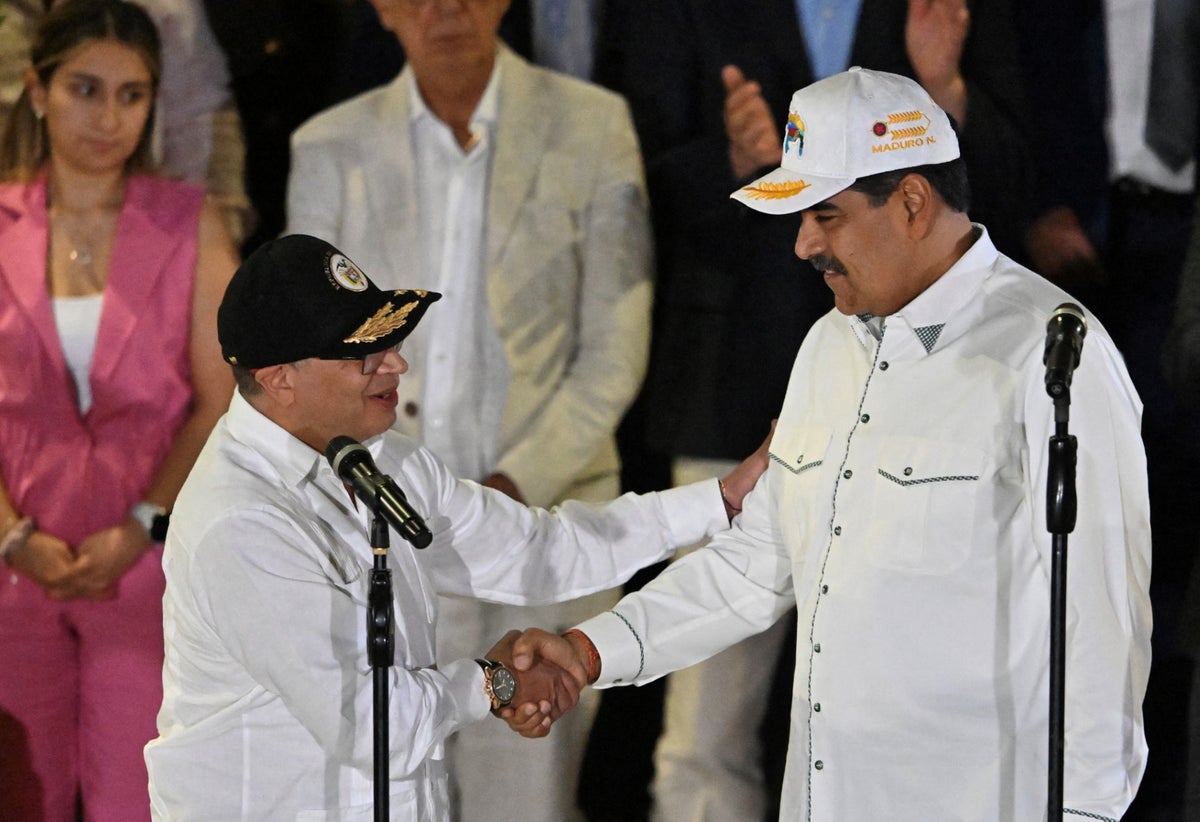 Gustavo Petro y Nicolás Maduro