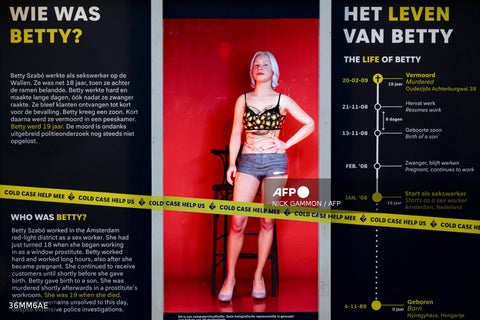 Holograma que representa el asesinato de una prostituta en Ámsterdam