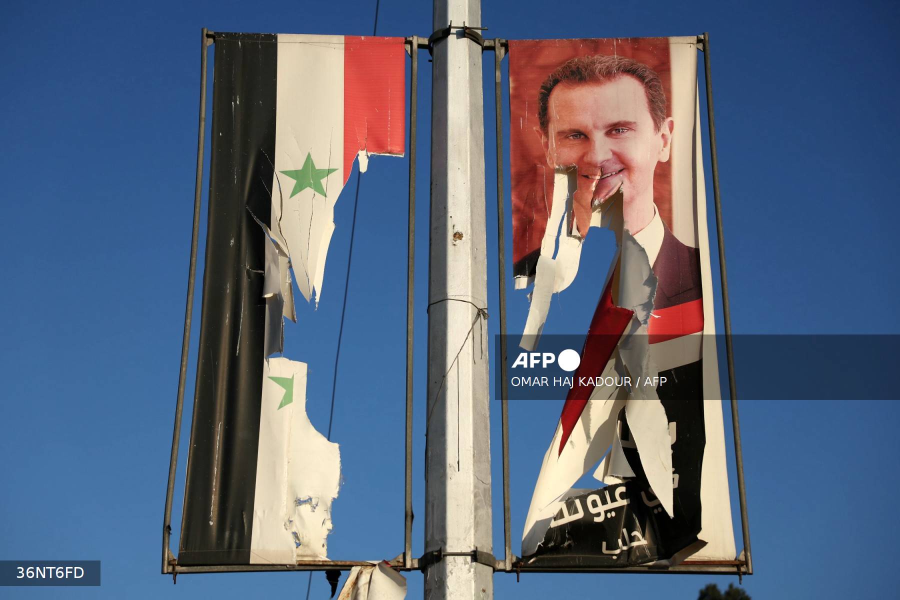 Cartel del Bashar al-Assad en Siria