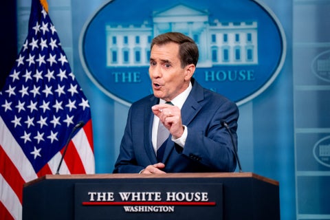 El asesor de comunicaciones de seguridad nacional de la Casa Blanca, John Kirby