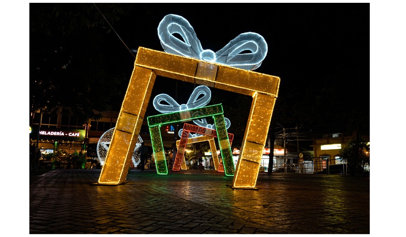 Alumbrado navideño en La Dorada, Caldas