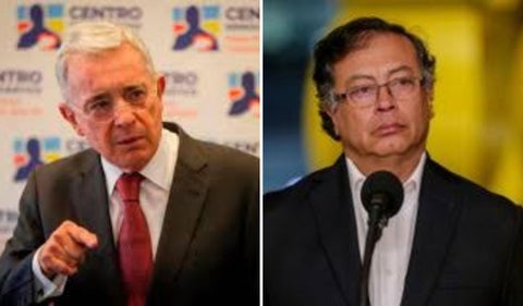 Álvaro Uribe y Gustavo Petro