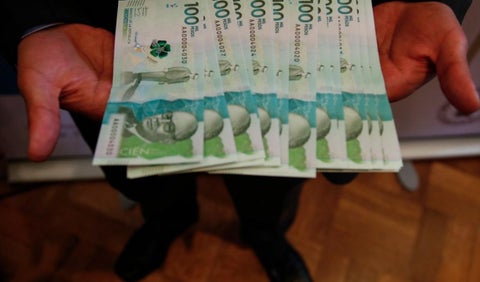 Pesos colombianos