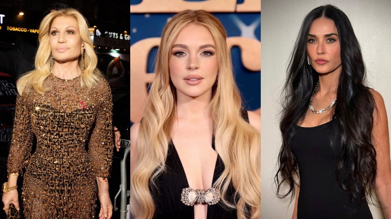 Lindsay Lohan, Donatella Versace y Demi Moore
