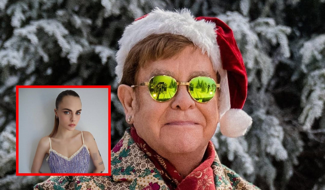 Elton John y Cara Delevigne